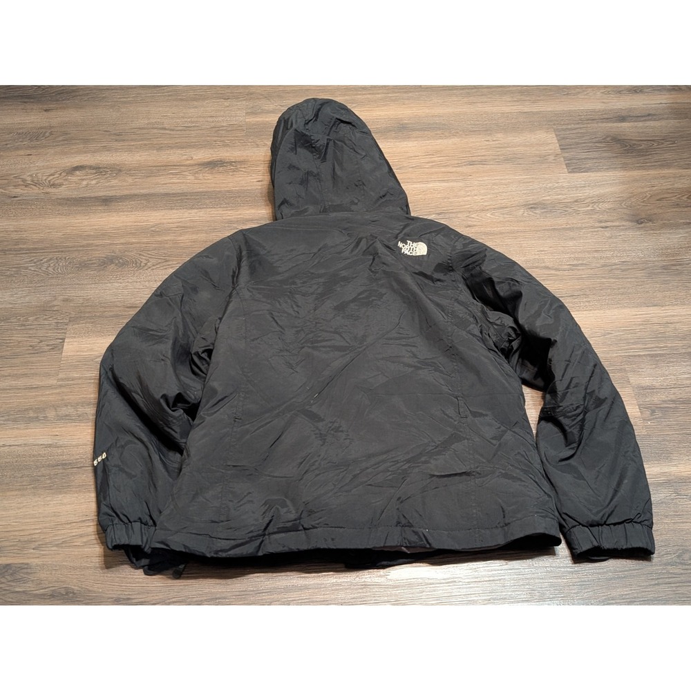 The North Face Womens XL Black 550 Fill Down Hooded Puffer Jacket‎ FYG7 AMA1 - Picture 5 of 8